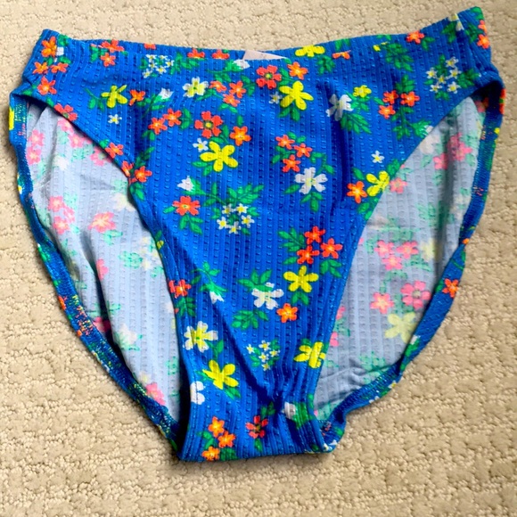 NWOT: High-Waist Floral Bikini Bottom - Picture 3 of 11